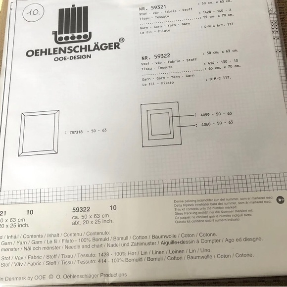 2002 Dimensions Floral Harmony Stamped Cross Stitch Kit #3210 Violin Tuba + - Picture 3 of 11